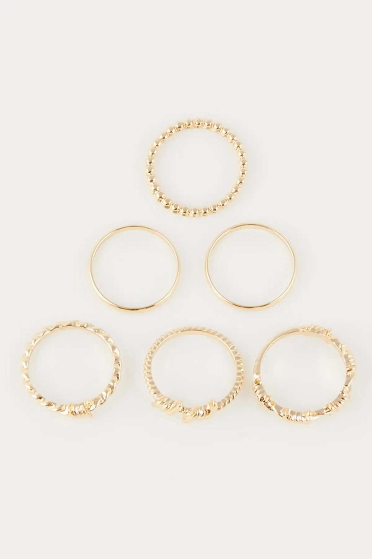 DeFacto  6-teiliger Goldring für Damen B7884axns