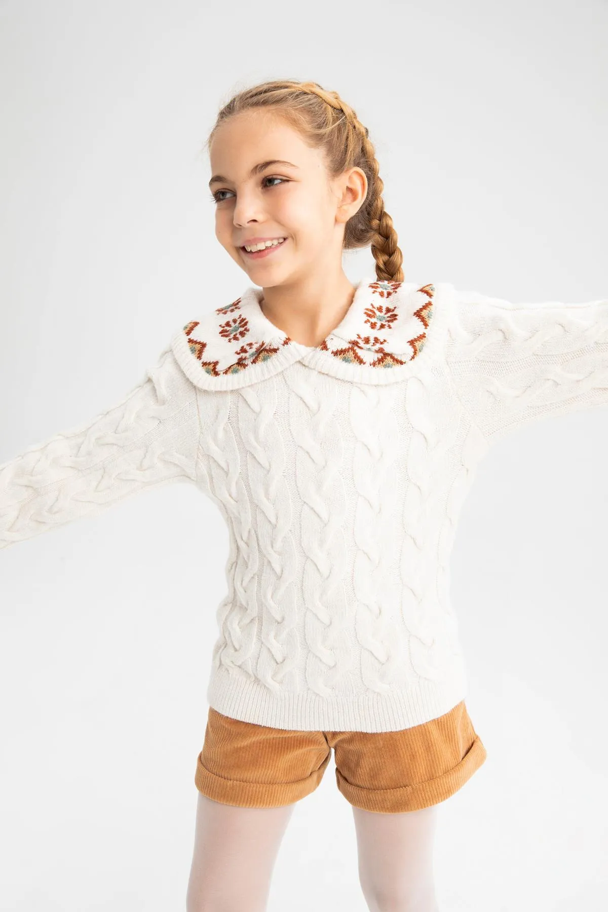DeFacto  Strickpullover für Mädchen mit normaler Passform