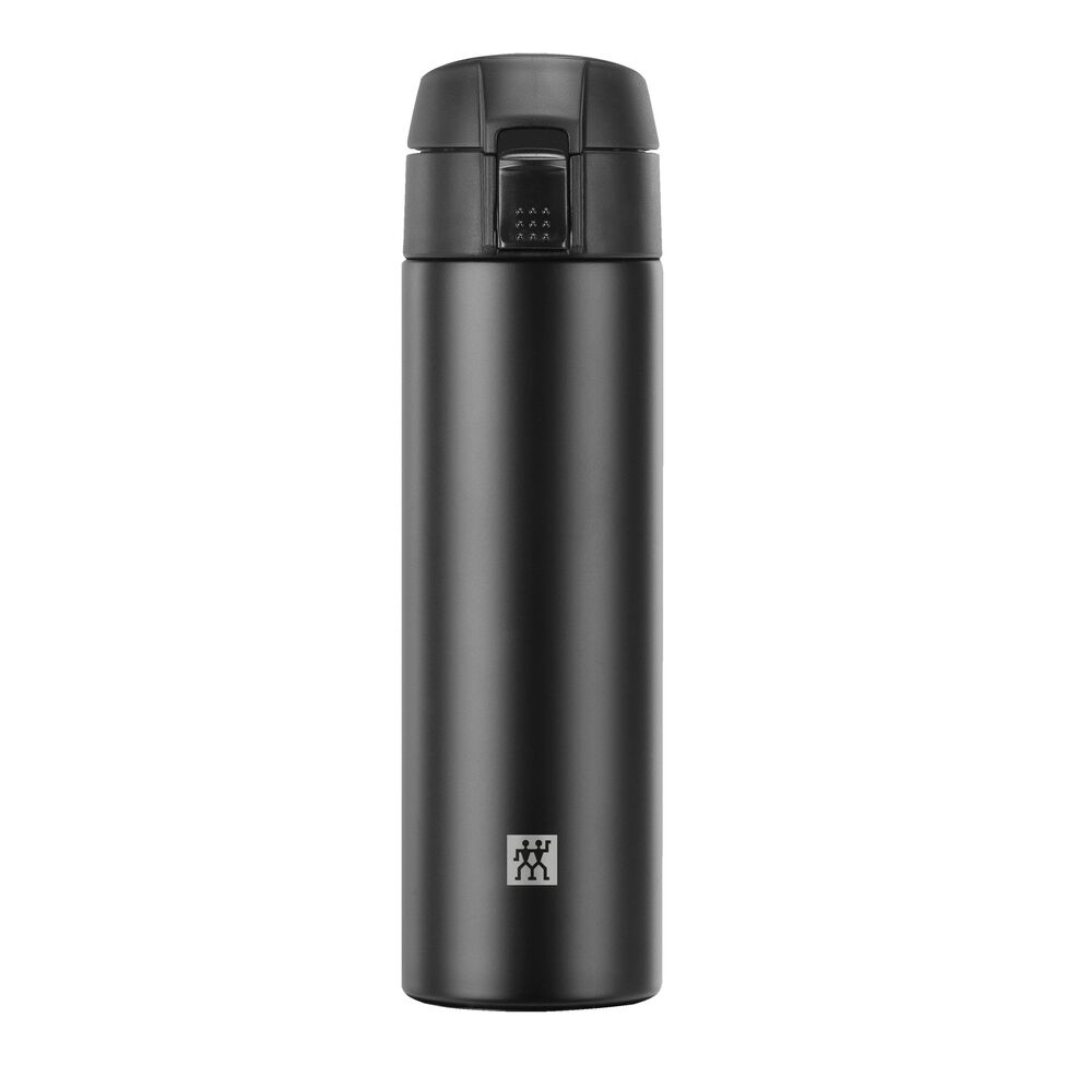 Thermobecher, 450 ml, Edelstahl, Schwarz