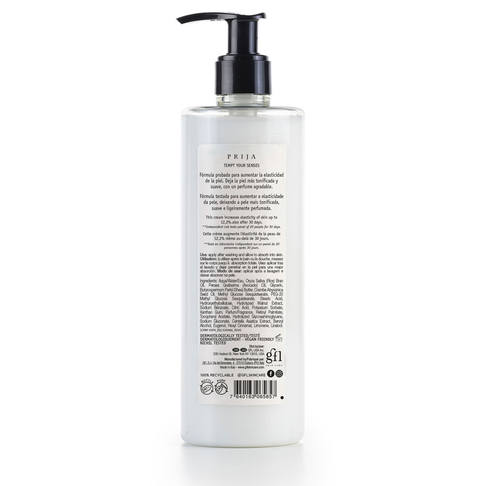 prija CRÈME TONIFIANTE POUR LE CORPS À LA NOIX VERTE ET HYDROCOTYLE Crème