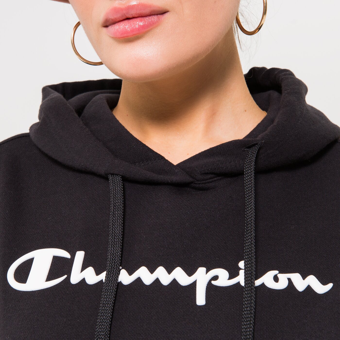 CHAMPION HOODIE HOODED SWEATSHIRT Schwarz