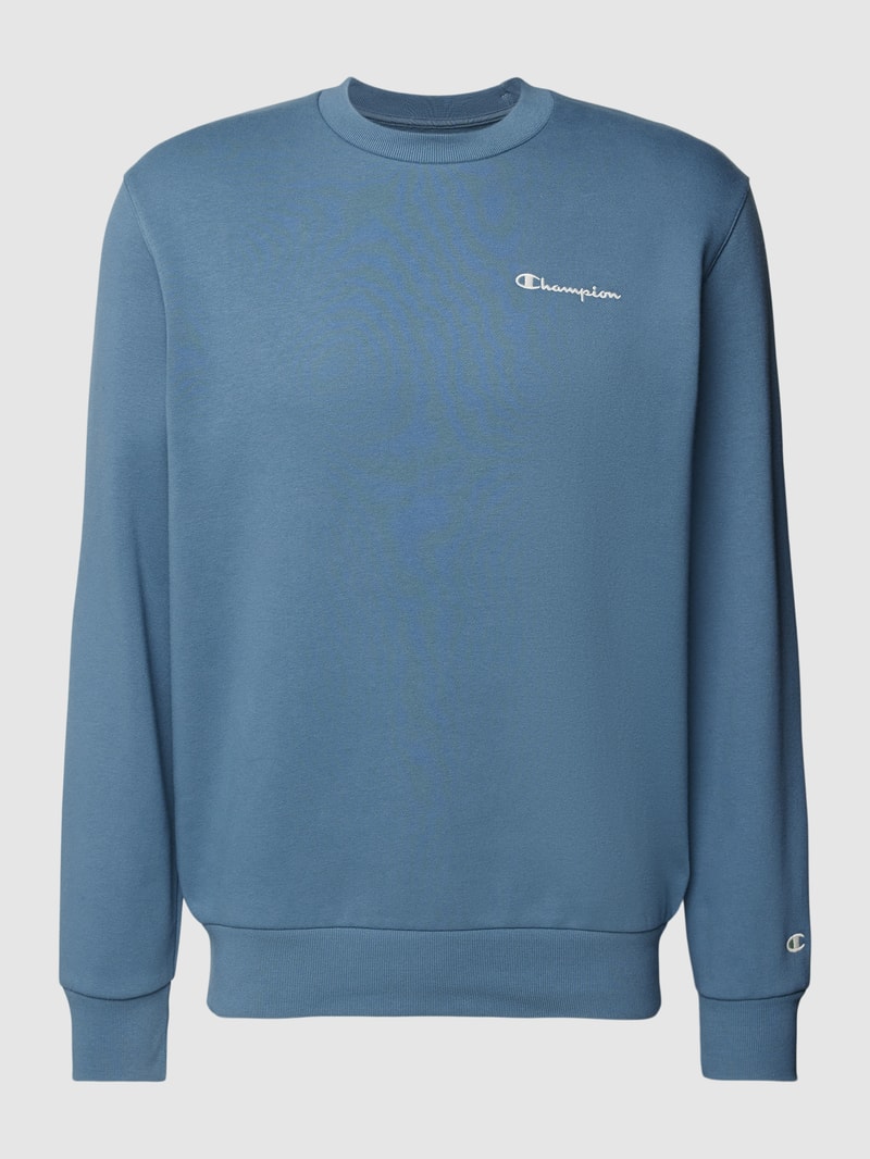 Sweatshirt in unifarbenem Design Modell 'Rochester' in rauchblau