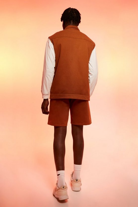 Ärmellose Oversize Jacke