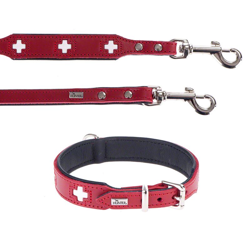 Sparset HUNTER Hundeleine + Halsband Swiss