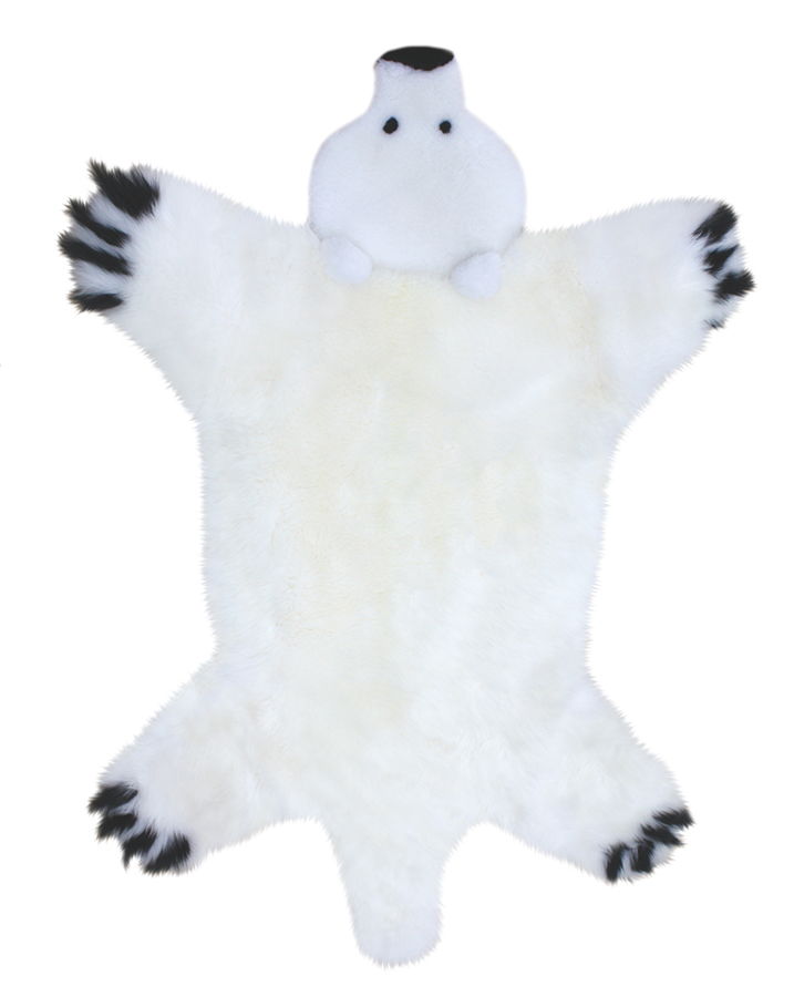 Lammfell Motiv Eisbär