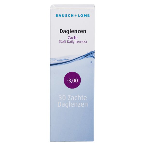 Bausch & Lomb -3.00 lágy napi kontaktlencse orvostechnikai eszköz - 30 darab