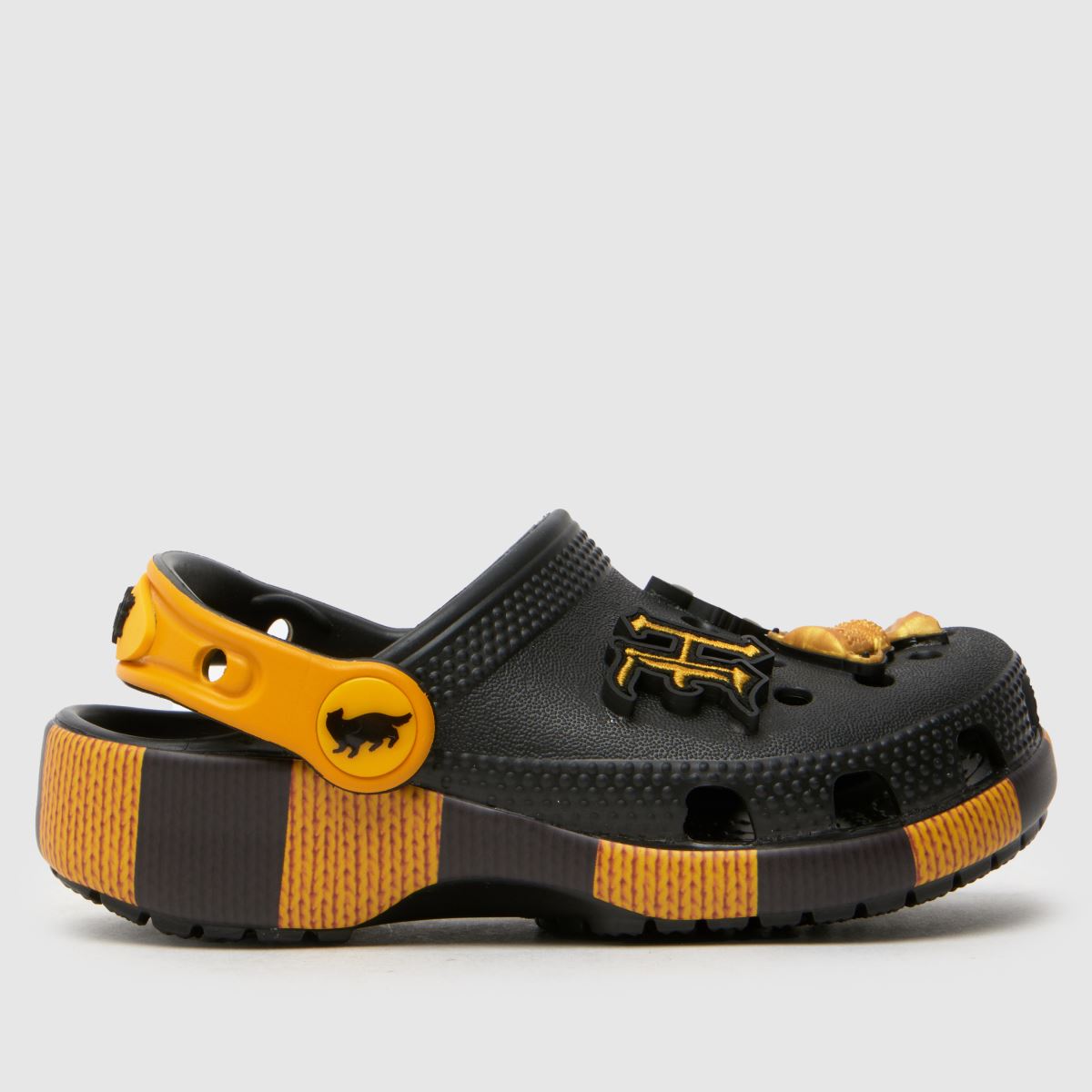 Crocs fekete multifunkciós Hufflepuff klumpa kisgyermek szandál