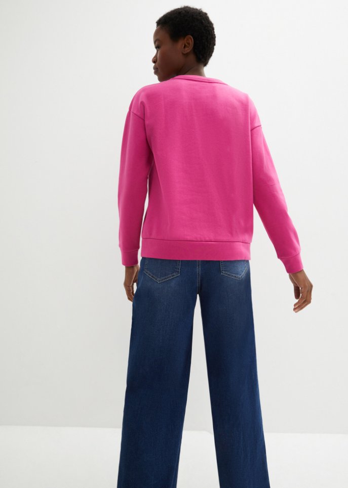 Sweatshirt mit Stickung