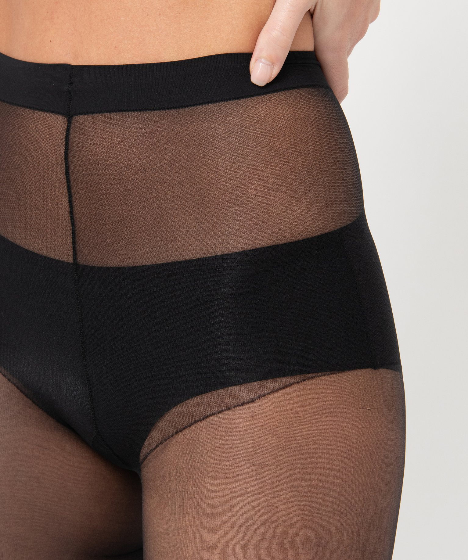 Collant femme infaillible transparent noir | GEMO