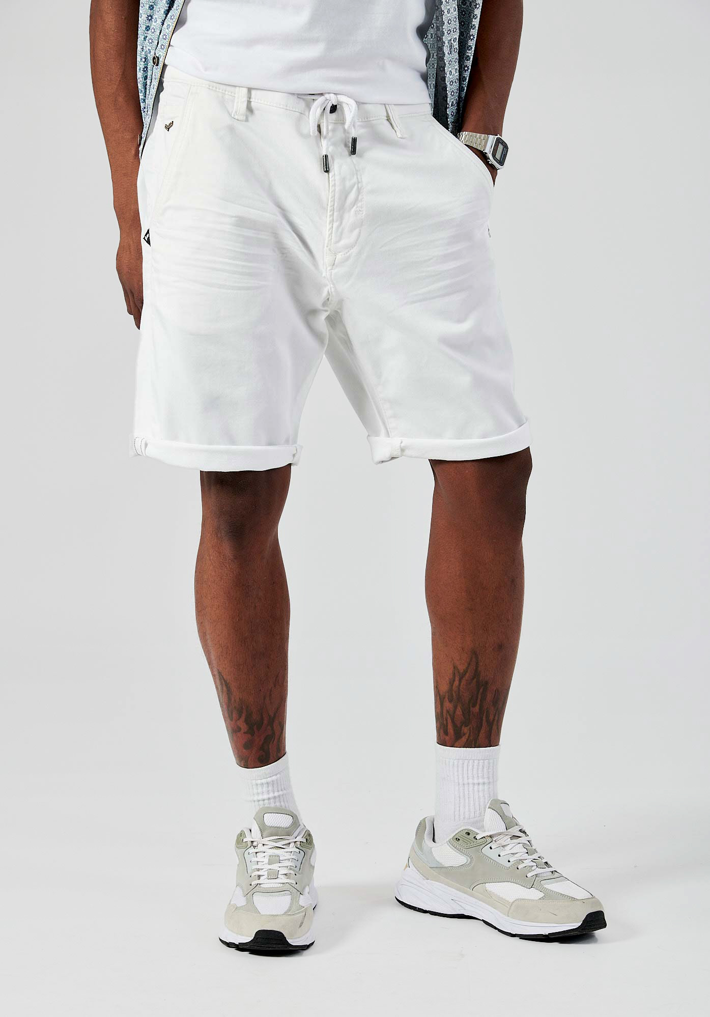 IRMIX  Bermuda blanc Homme