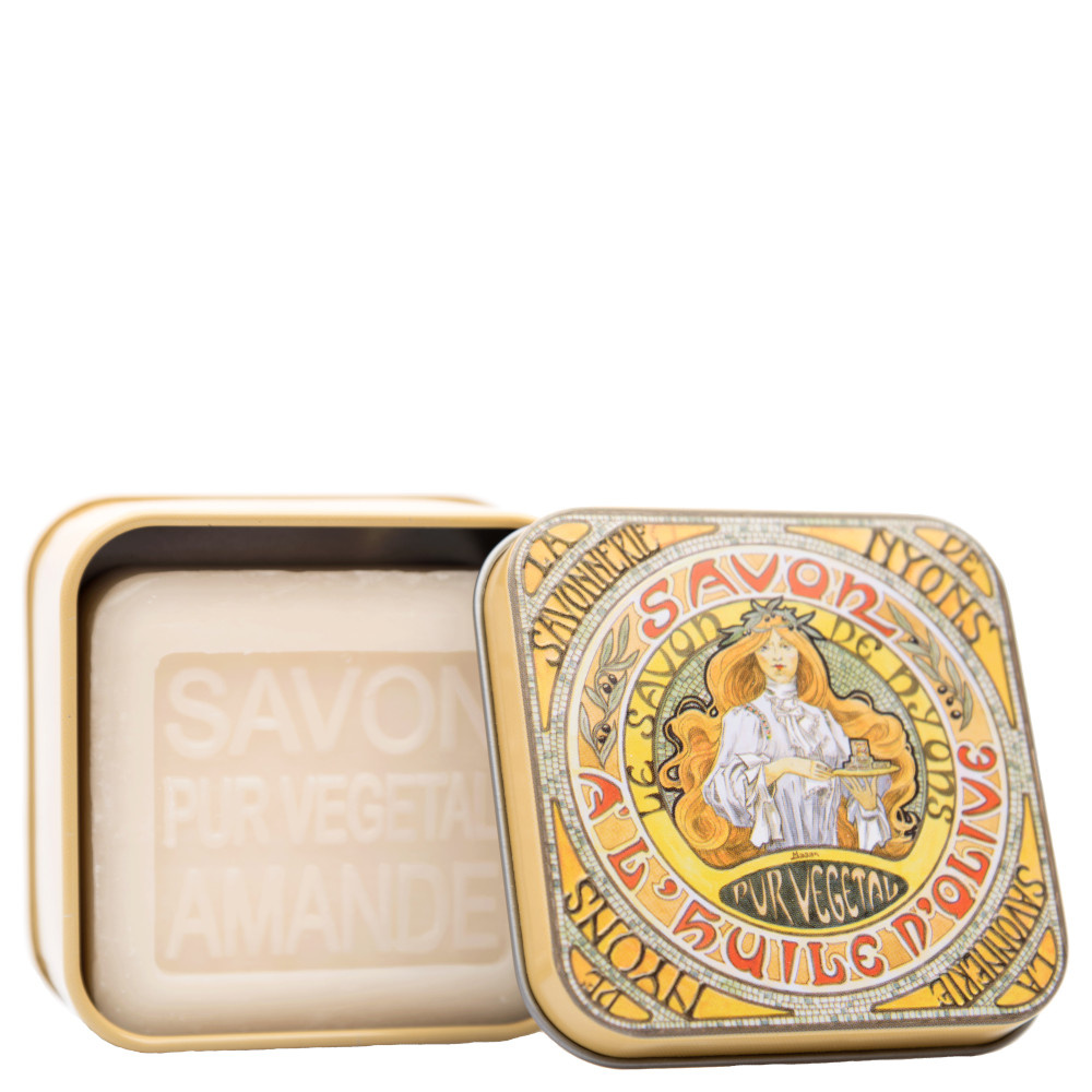 La savonnerie de nyons Savon 100g Amande et Boîte Métal Mucha 1 Savon