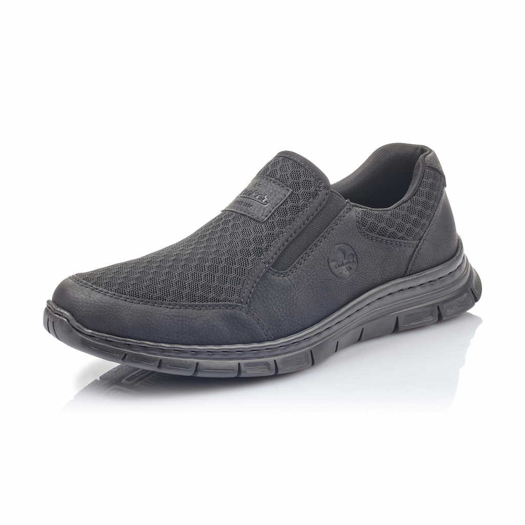 RIEKER Sportliche Slipper schwarz