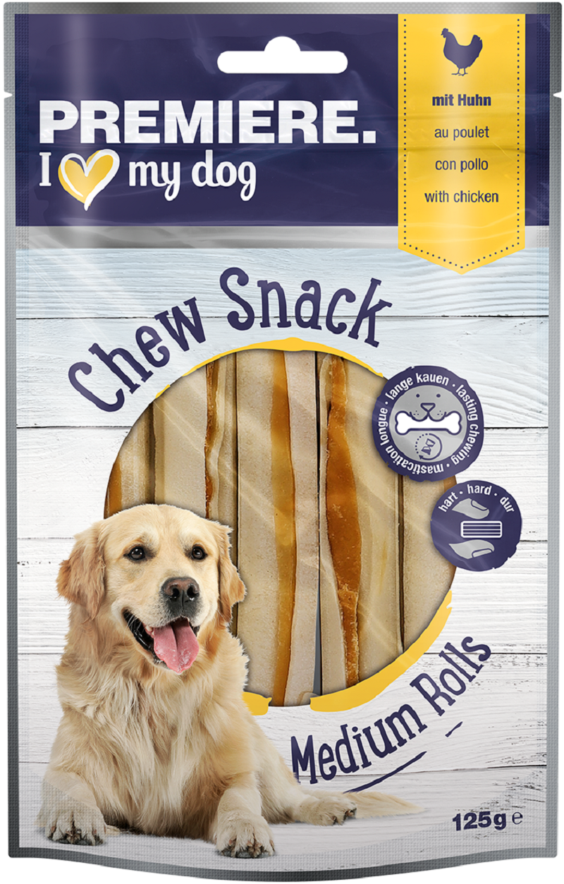 PREMIERE Snacks PREMIERE Medium Rolls Huhn 5 Stück, 125g