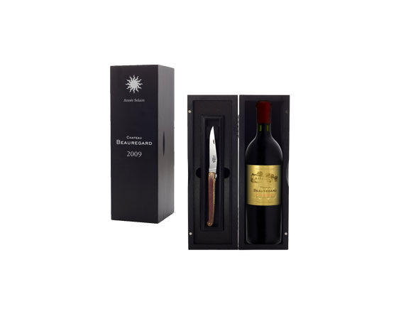 Château Beauregard 2009 Sous Coffret Avec Couteau Laguiole Bordeaux Pomerol