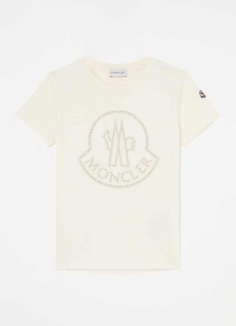 Tricou Moncler cu logo și cristale.