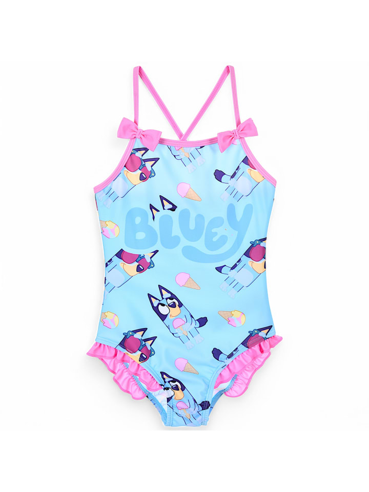 Bluey Badeanzug Bluey mit Rüschen in Hellblau günstig kaufen