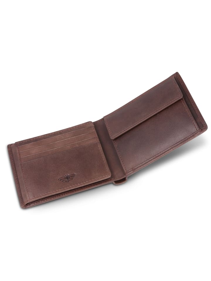 Police Geldbörse Leder 11.5 cm in brown günstig kaufen onesize