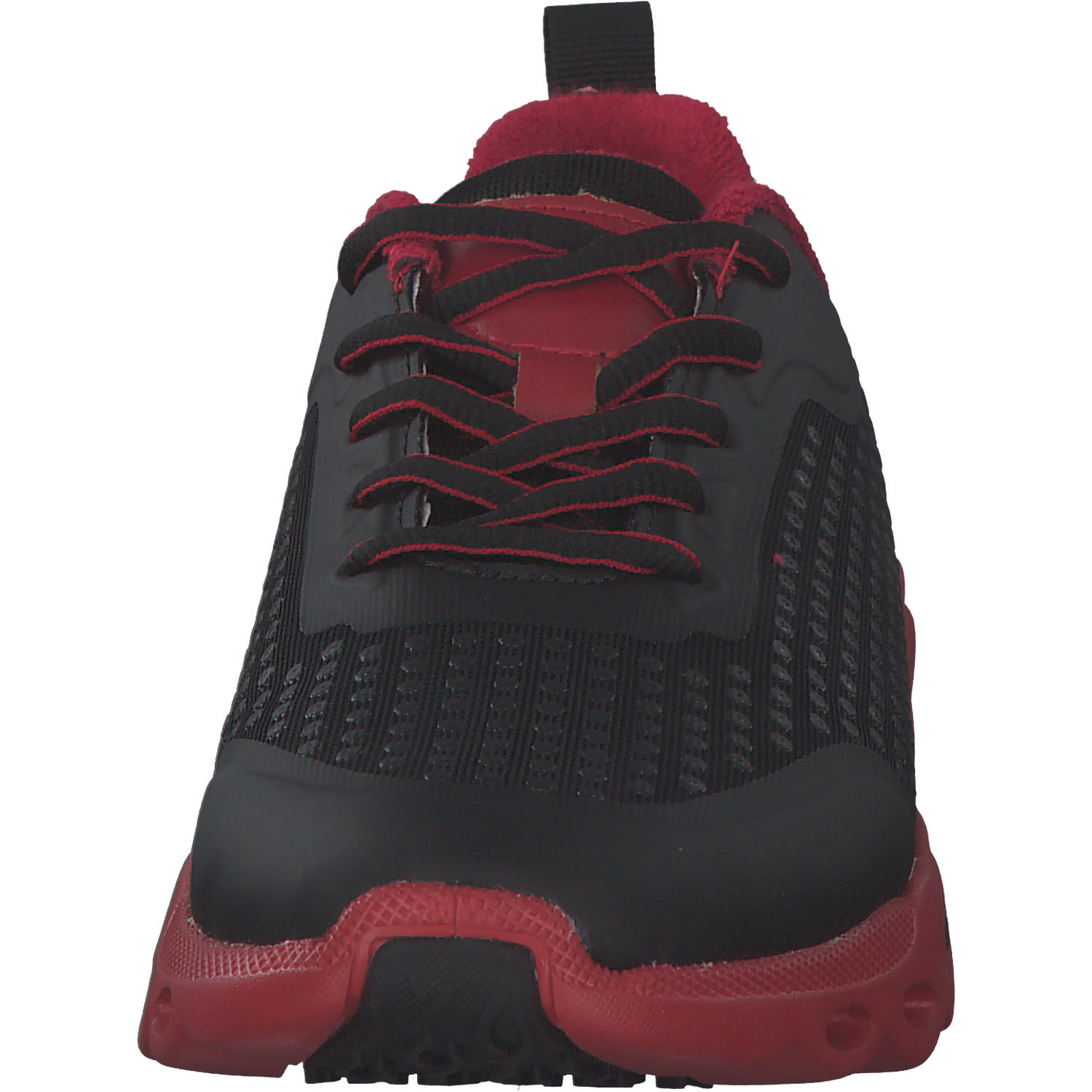 Ara Malibu 12110, Sneakers Low, Damen, SCHWARZ/ROT
