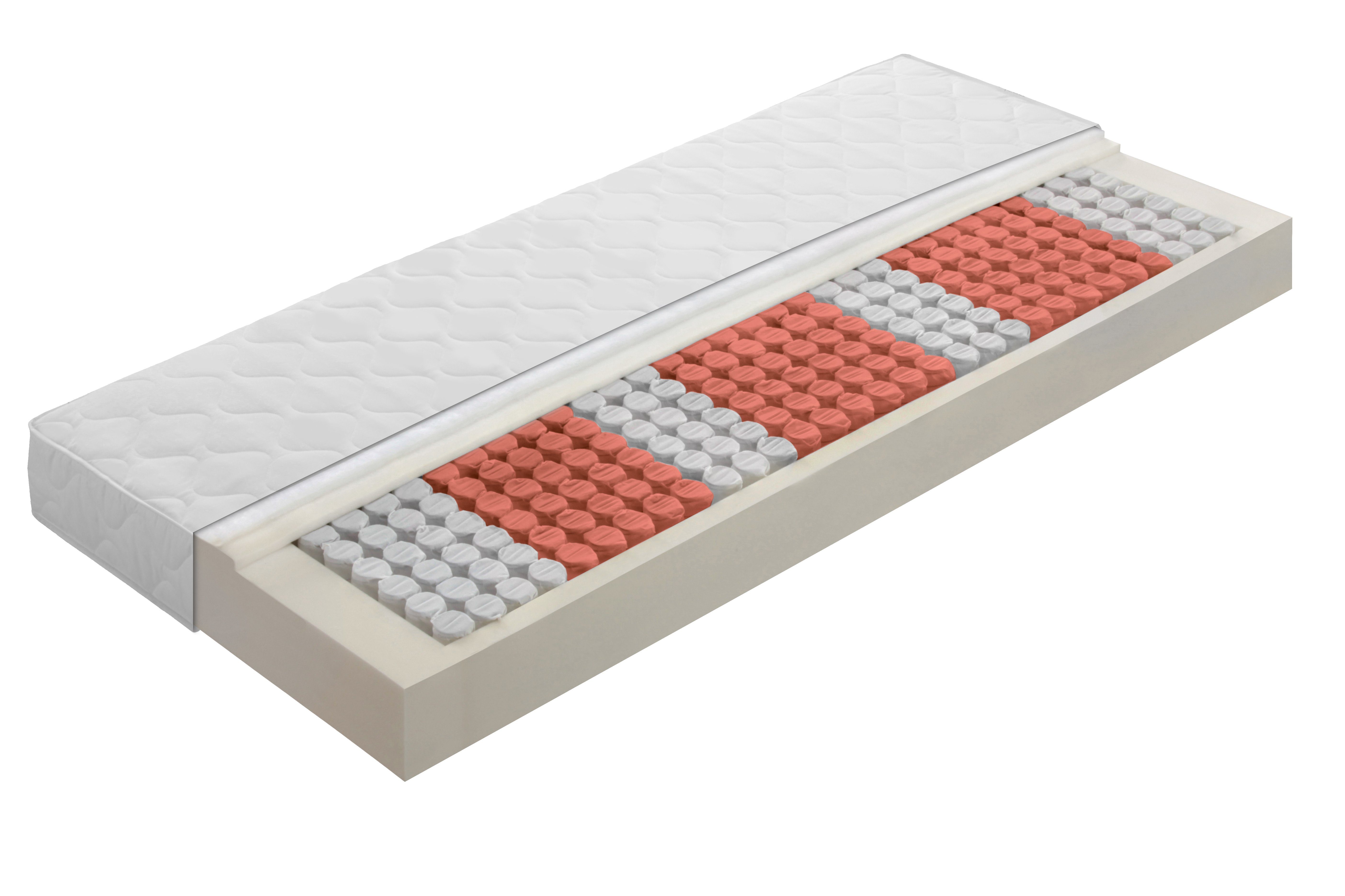 Taschenfederkernmatratze BT120, in 90x200 cm und weitere Größen, Badenia Trendline, 17 cm hoch, 7-Zonen Federkernmmatratze, punktelastisch, atmungsaktiv