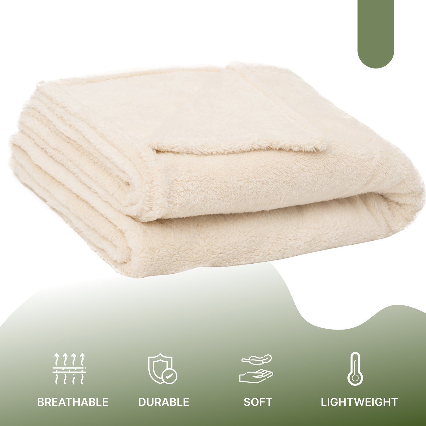 Wohndecke Fleecedecke, Warm Wolldecke, Weich Sofadecke, 120x170 cm, English Home