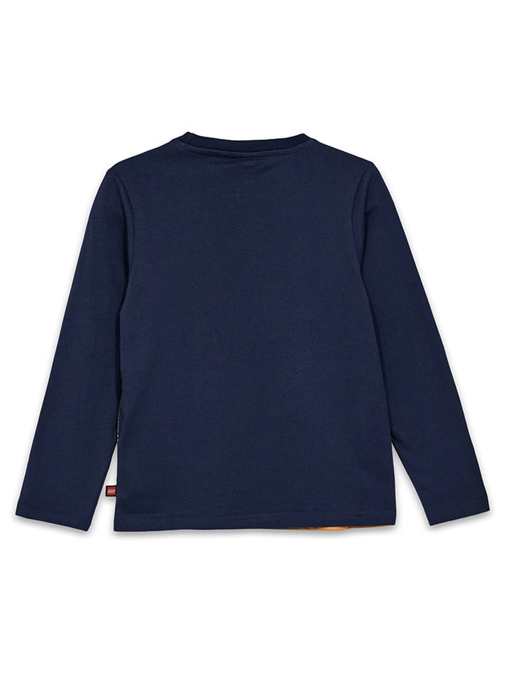 LEGO Longsleeve in Dunkelblau/ Orange günstig kaufen