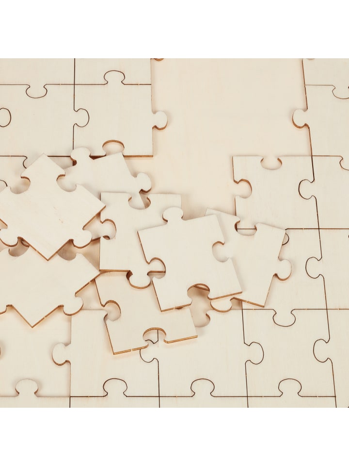 relaxdays Herzpuzzle in Natur günstig kaufen onesize