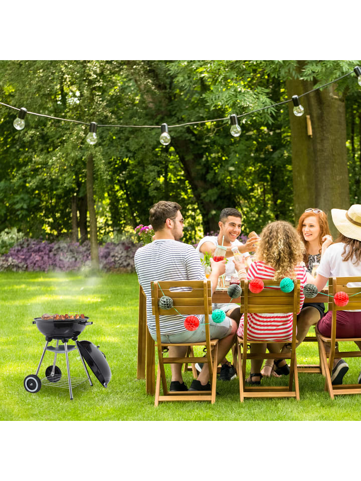 relaxdays Kugelgrill in Schwarz günstig kaufen onesize