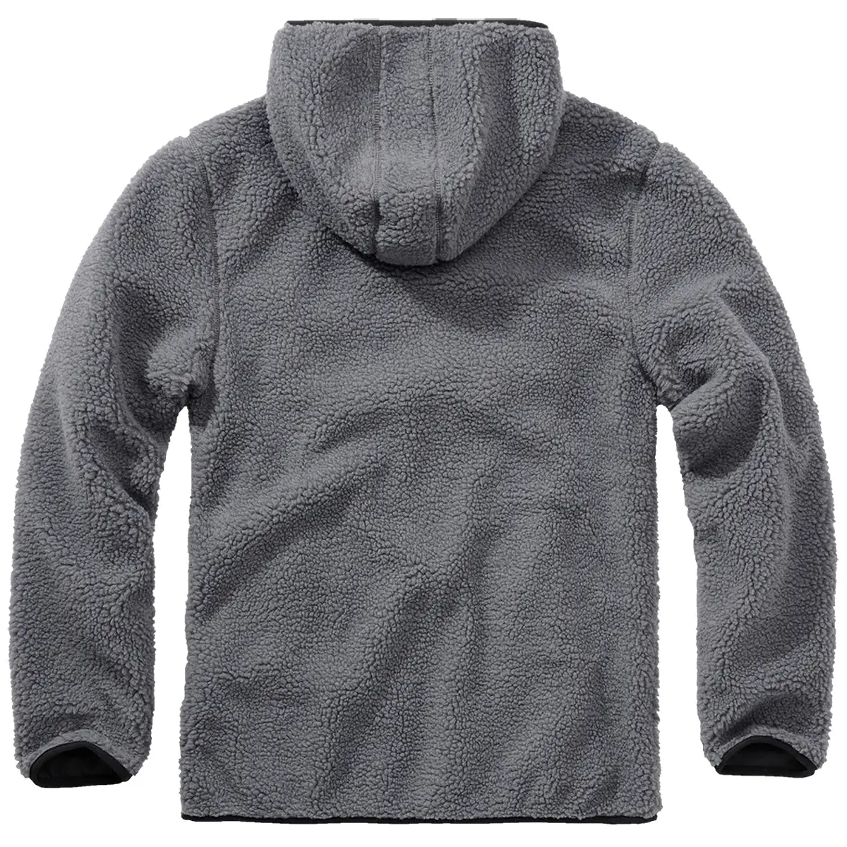 Teddyfleece Pullover mit Kapuze anthrazit