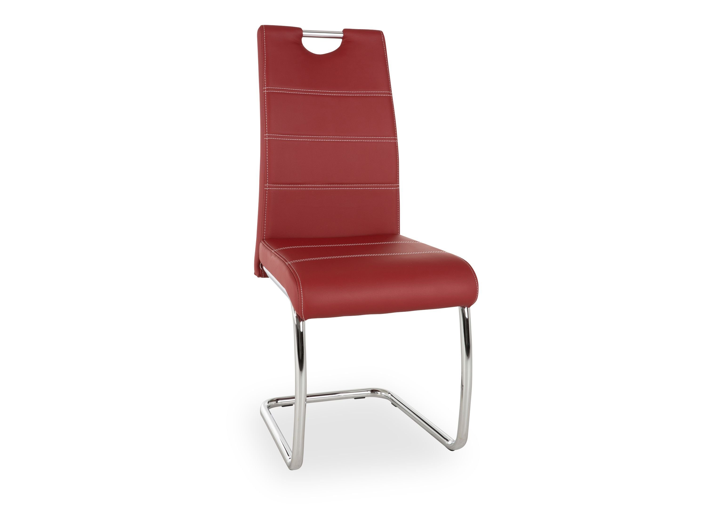 HARPER Freischwinger Freischwinger, Freischwinger HARPER HANDA (BHT 43x98x59 cm) BHT 43x98x59 cm rot