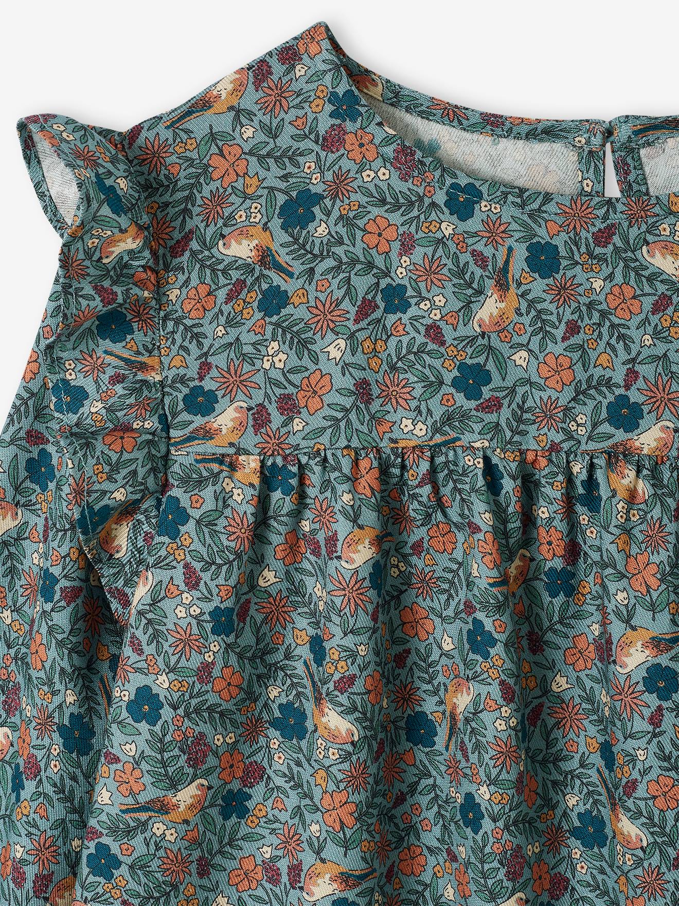 Vertbaudet Mädchen Volantkleid Oeko-Tex - wollweiß