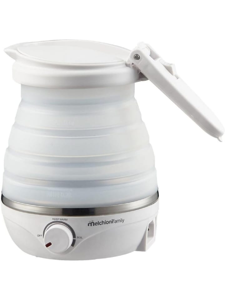 Melchioni Family 800 W Mrs KETTLE Reise-Wasserkocher 0,6 Lt in weiß günstig kaufen 18,5 x 13,5 x 8,5cm