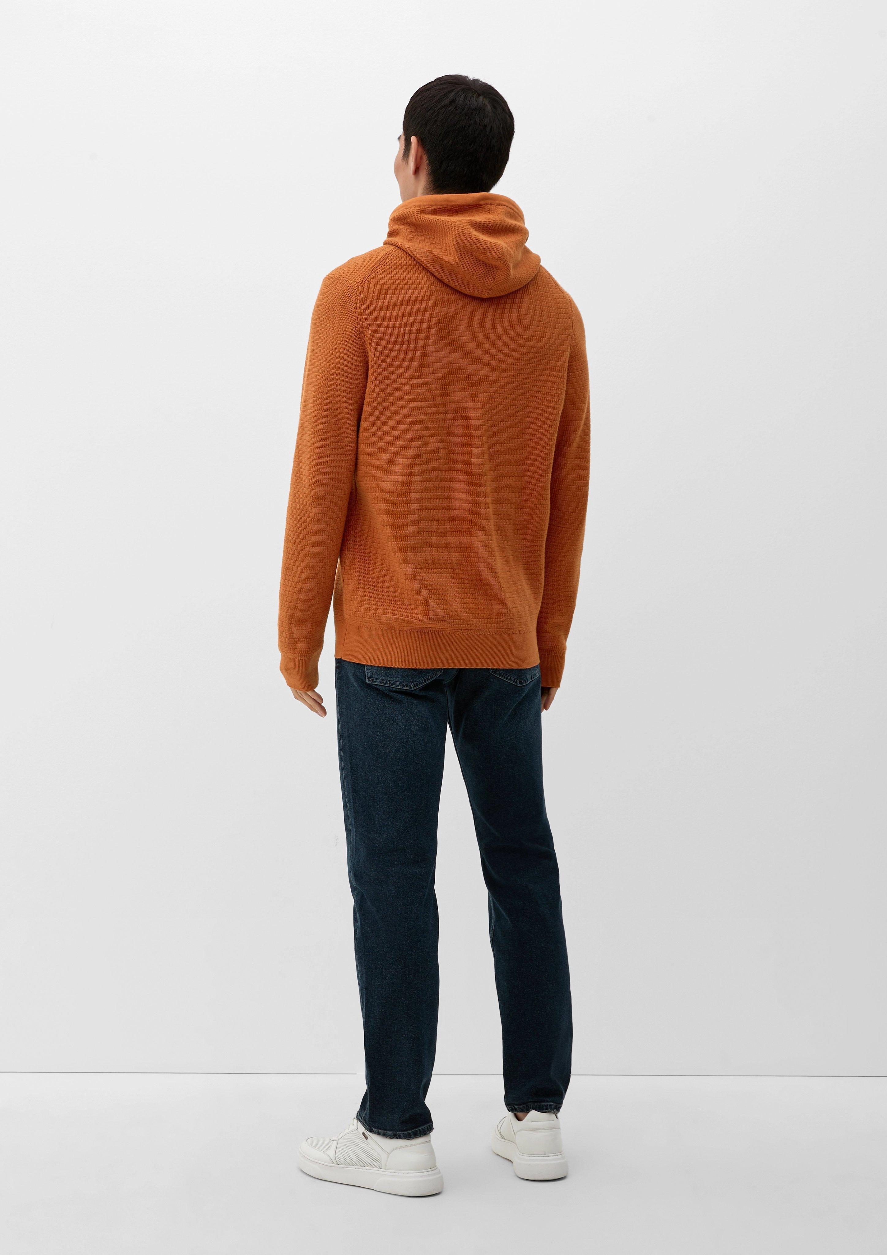 Kapuzenpullover aus Strukturstrick  2118090-2805