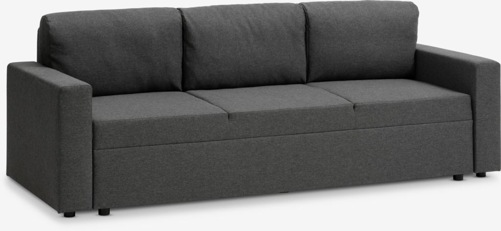 MARSLEV MARSLEV Canapé-lit 3 places, tissu gris foncé