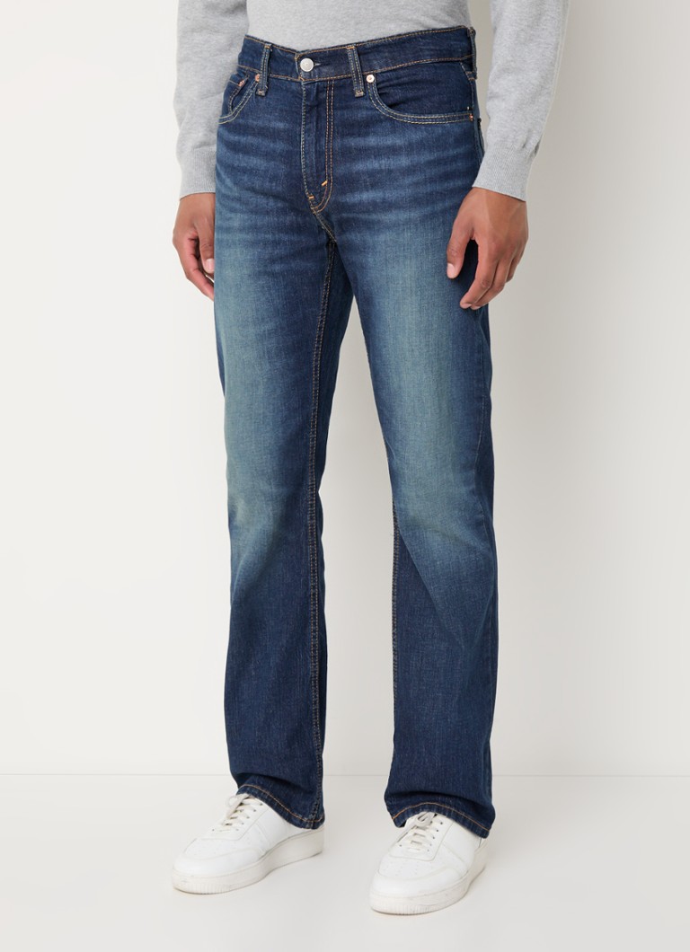 Blugi Levi's 527 cu croială dreaptă, decolorare închisă