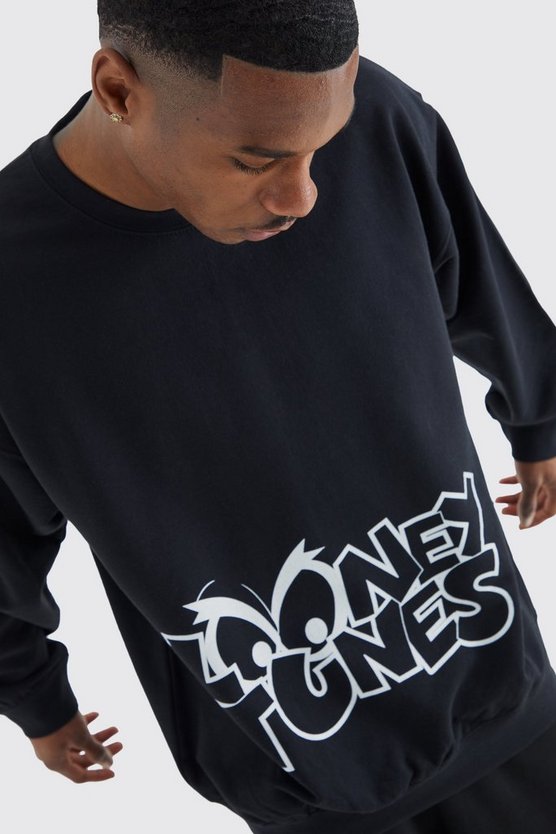 Oversize Sweatshirt mit lizenziertem Looney Tunes Print