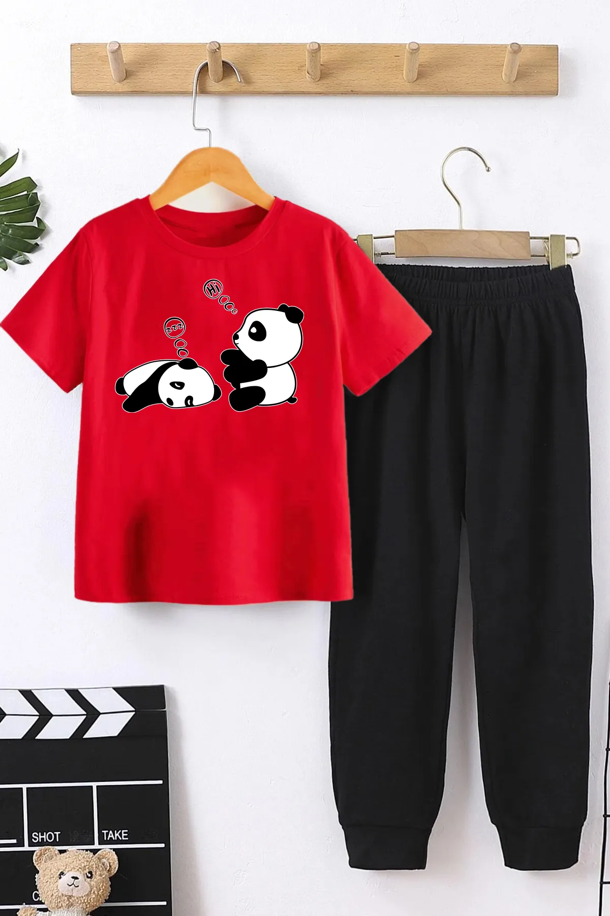 uyguntarz  Sport-Sweatsuit Set - Rot - Regular Fit