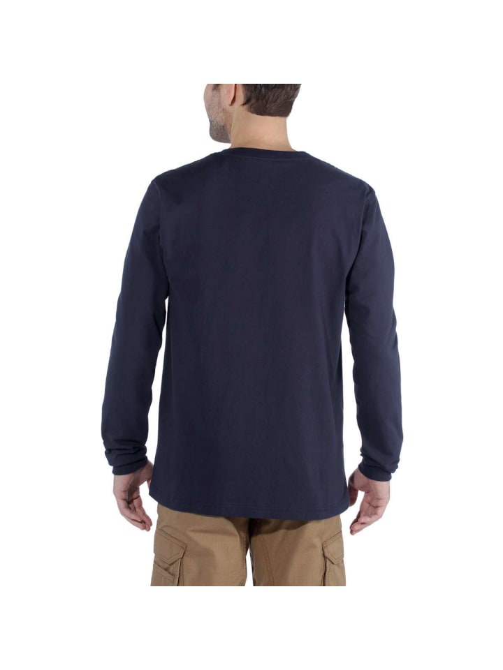 CARHARTT  Logo Long Sleeve in NAVY günstig kaufen