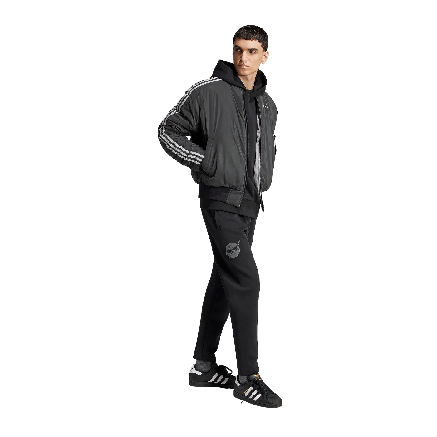 adidas Juventus Turin NASA Trainingsjacke Schwarz