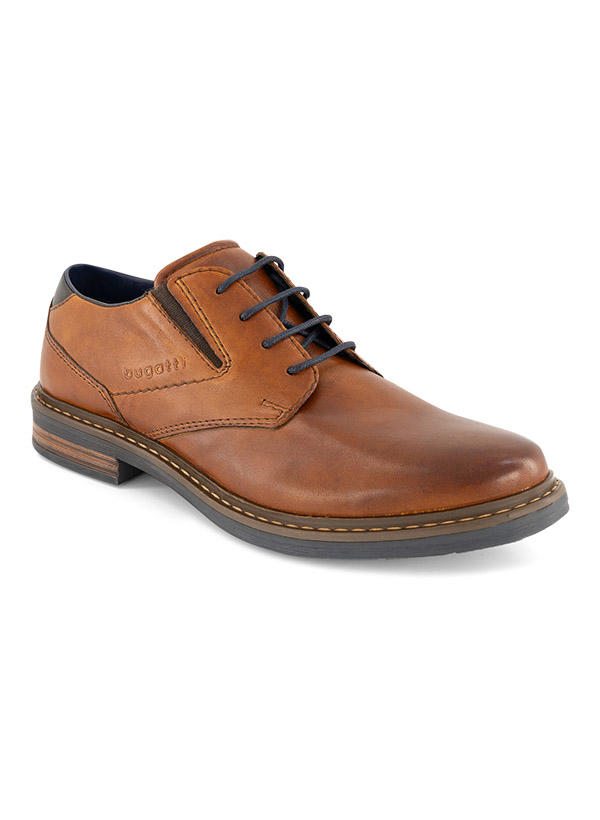 bugatti, Derby, Leder Extraweit, cognac