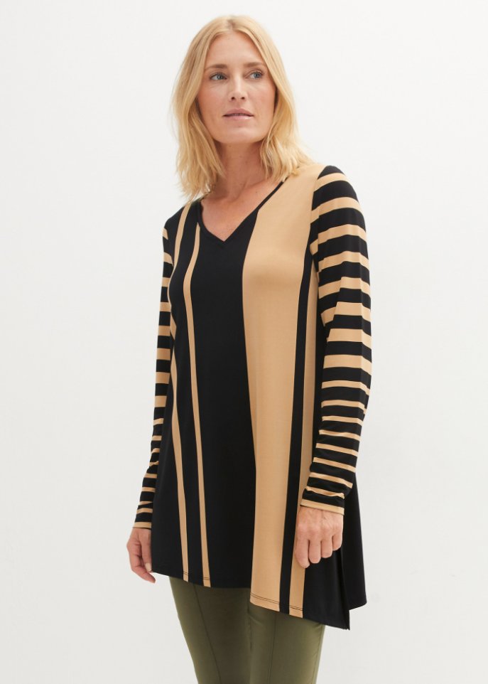 Zipfelshirt mit Streifen
