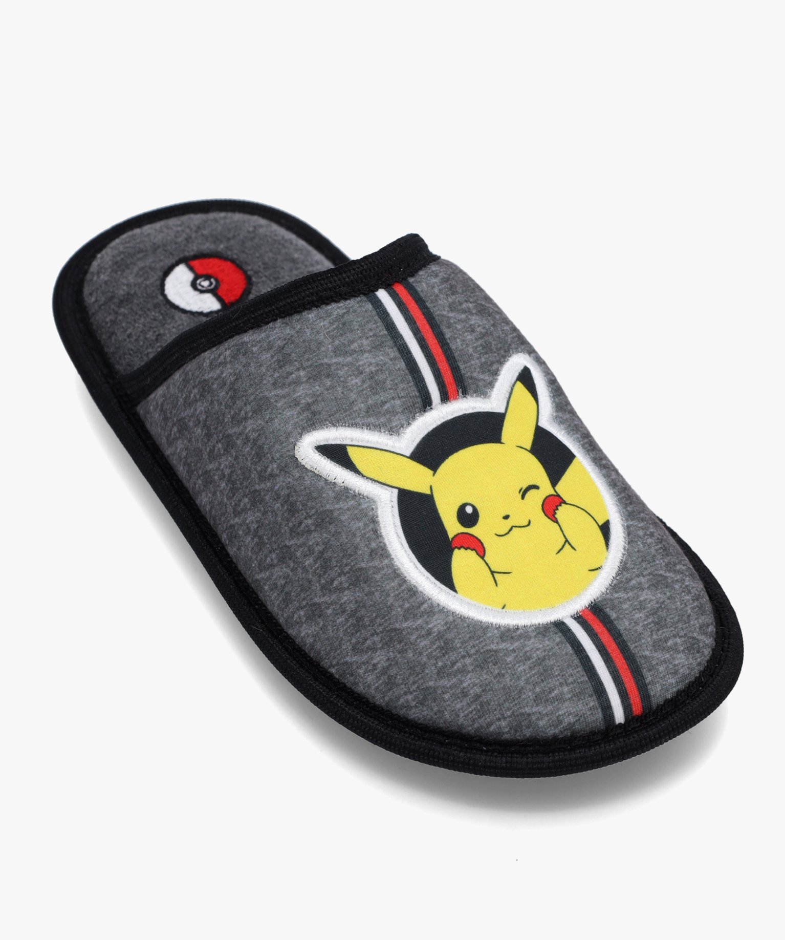 Chaussons Garçon mules en jersey Pikachu - Pokémon gris | GEMO