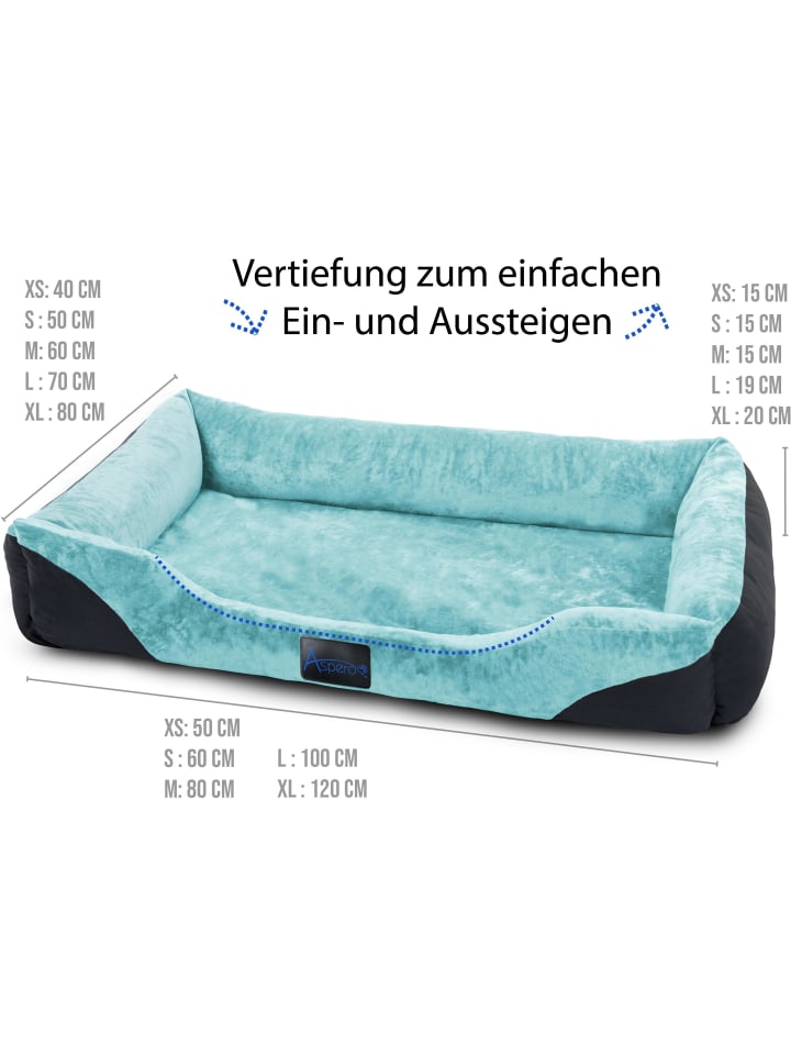 Aspero Hundebett Hanko in Blau günstig kaufen
