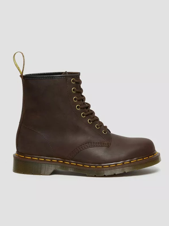 Dr. Martens Leder-Boots in Braun günstig kaufen
