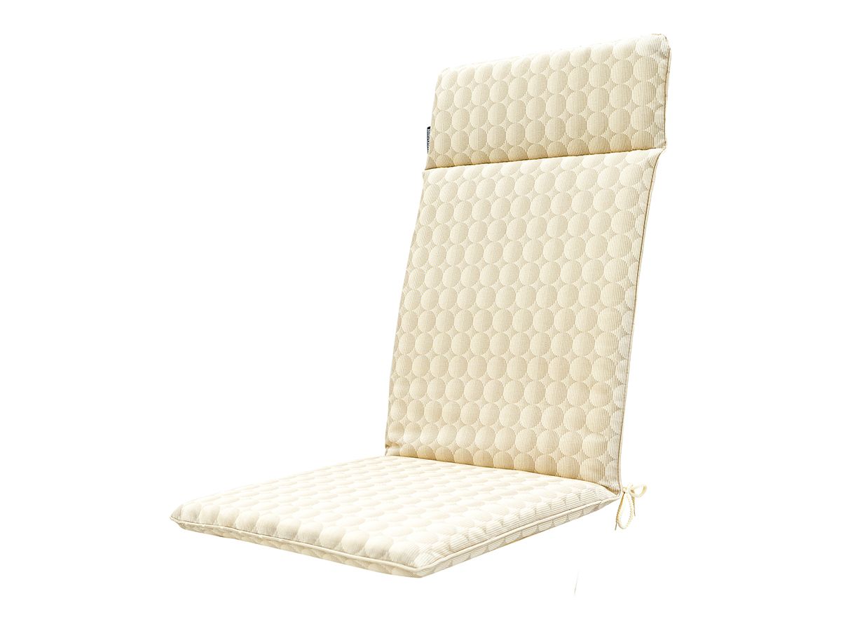 Madison Mairo Sand 120 x 50 Gartenstuhlkissen mit hoher Rückenlehne