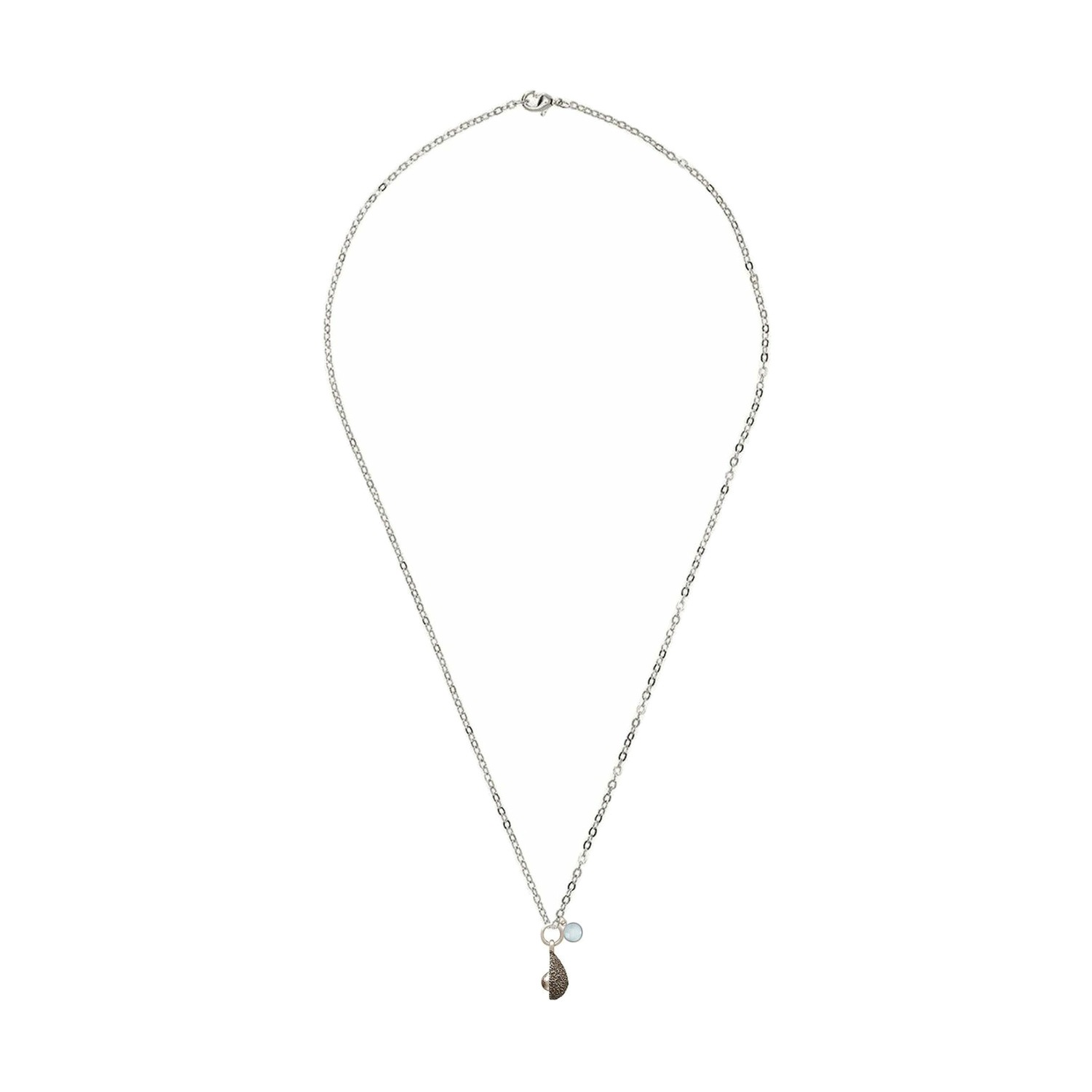 Kette mit Anhänger 'Avocado Superfood Chalcedon'