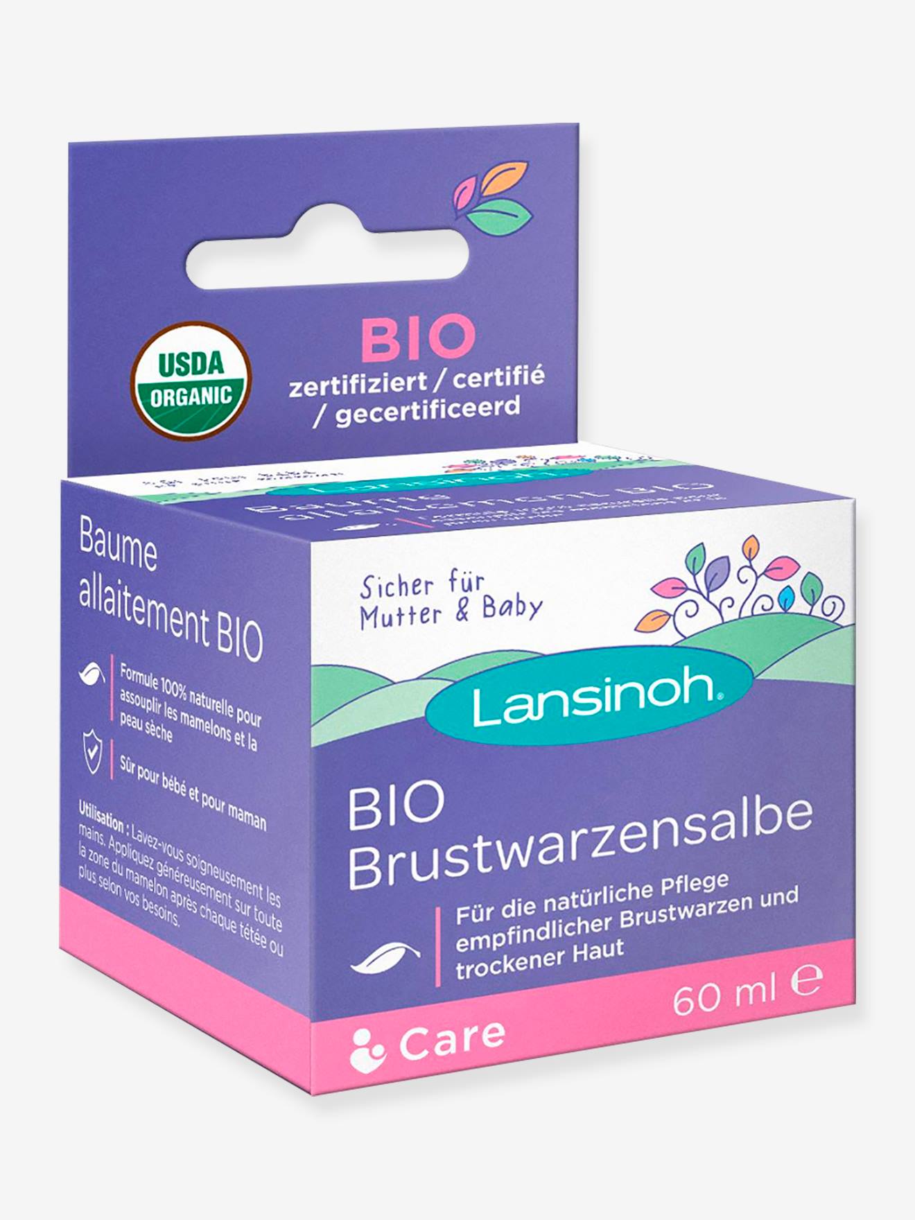 Baume d'allaitement bio 60 ml LANSINOH blanc