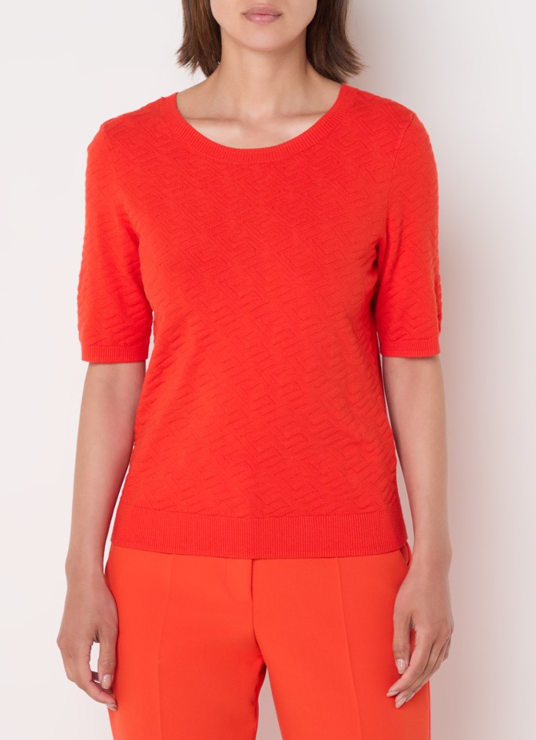 Top a maglia fine Claudia Sträter con motivo a maglia