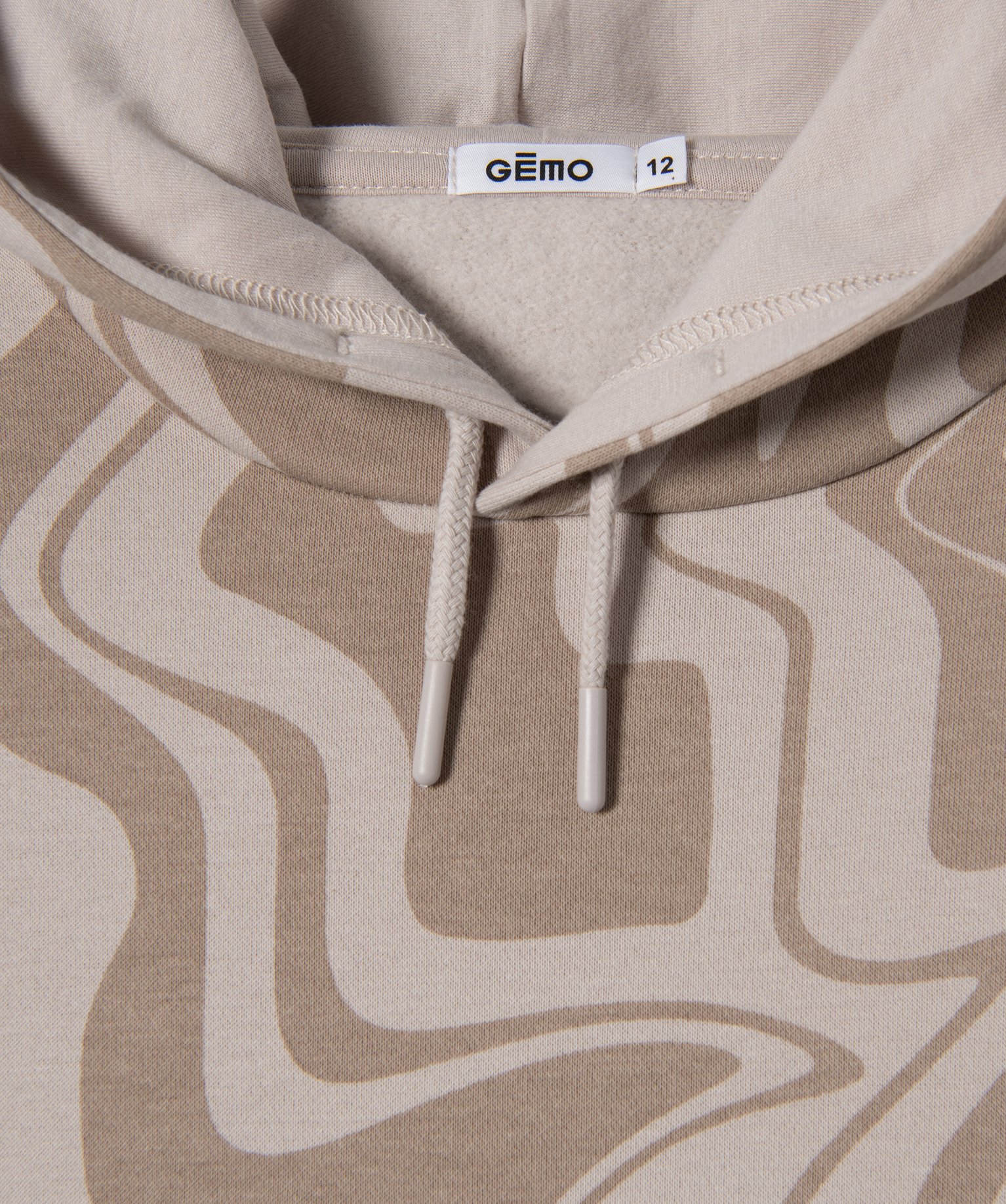 Sweat fille imprimé à capuche imprime | GEMO