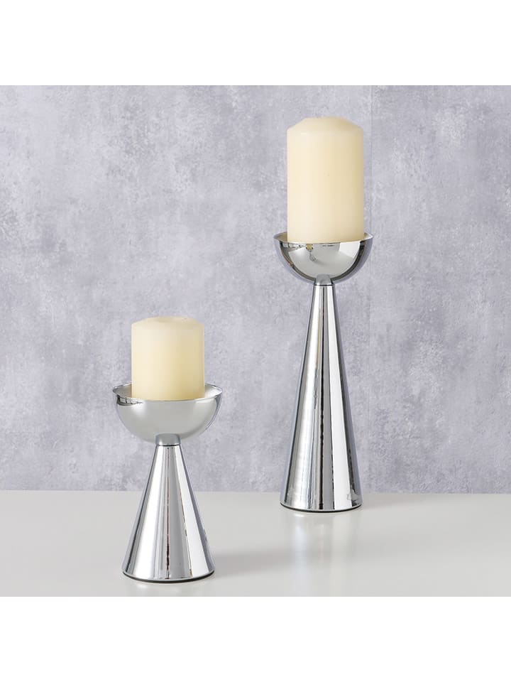Boltze 2er-Set: Kerzenständer ''Luena'' in Silber günstig kaufen onesize