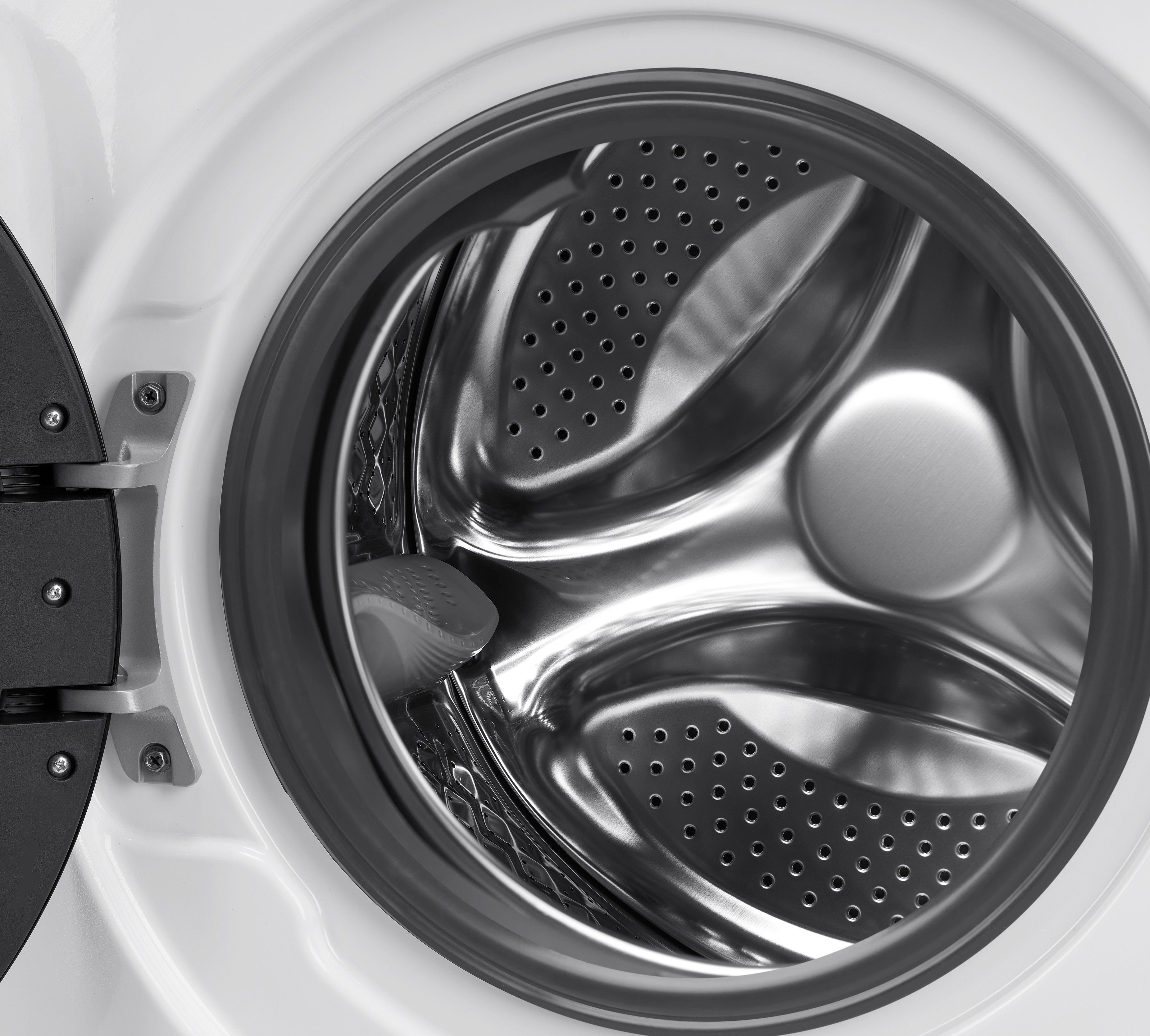 Midea Waschmaschine MF200W80B-E, 8 kg, 1400 U/min,48cm tief, Steam Care, Nachlegefunktion, Schnellwäsche